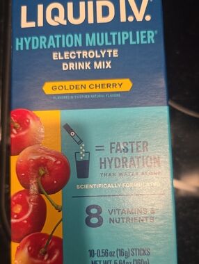 LIQUID I.V. Golden Cherry Hydration Multiplier Electrolyte Drink Mix
